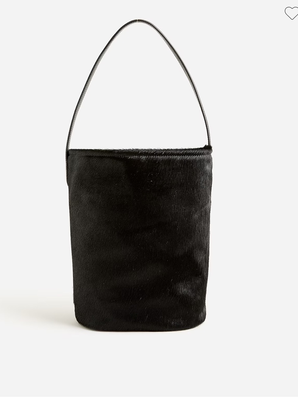 J. Crew Berkeley bucket bag in leather and calf hair